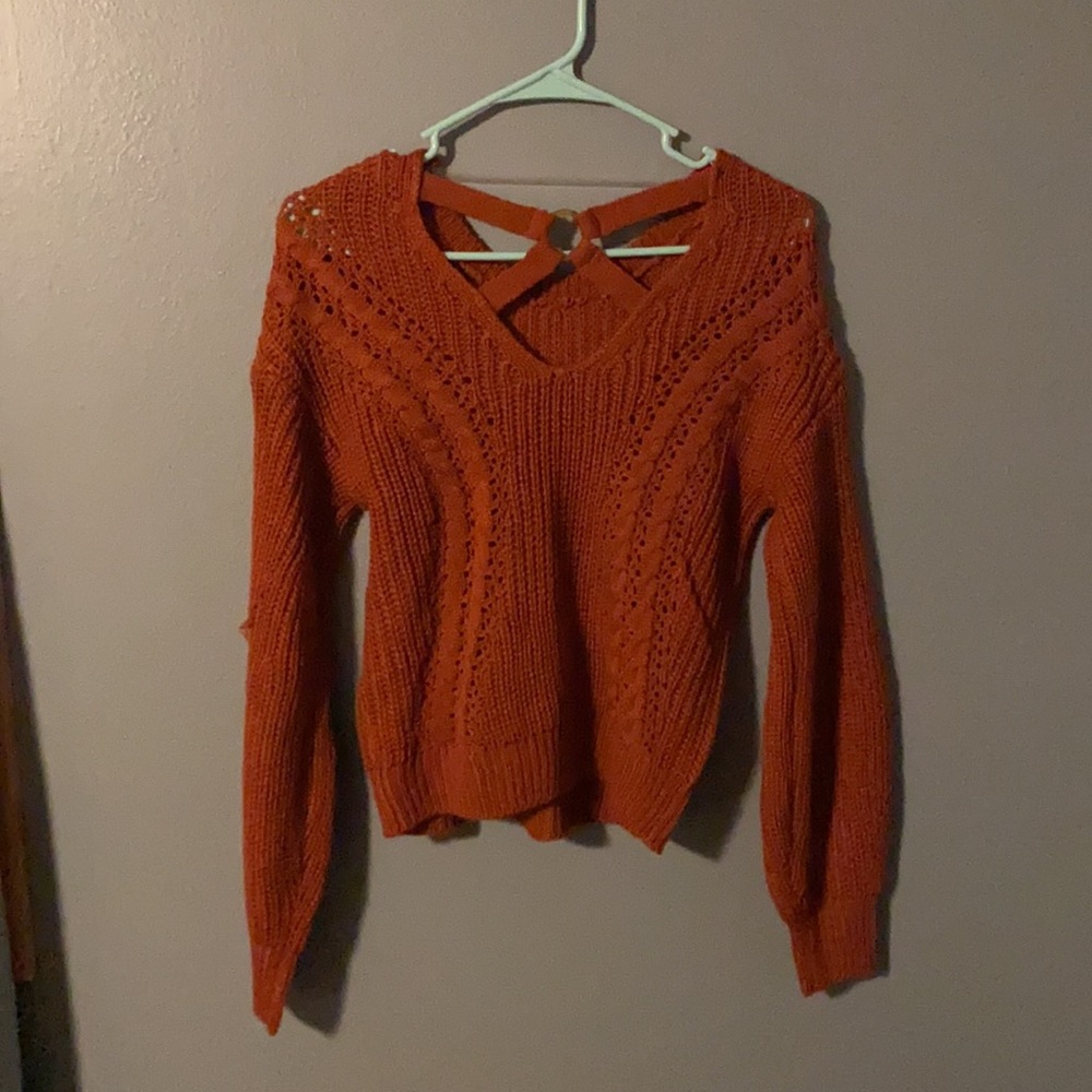 Red Knit Sweater - Picture 3 of 6
